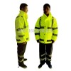 中山反光雨衣 分体式执勤雨衣 荧光绿反光雨衣厂家